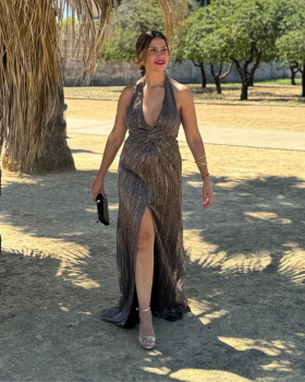VESTIDO BETSABÉ HILO DORADO