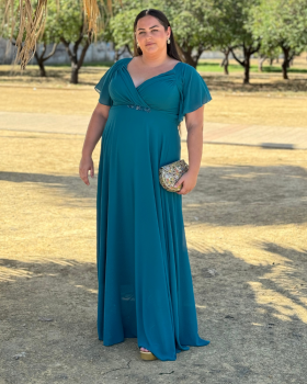 VESTIDO MINELI ESMERALDA