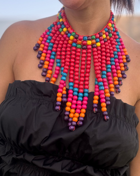 COLLAR CUENTAS  MULTICOLOR