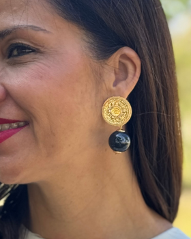 Pendiente PERLA Negra