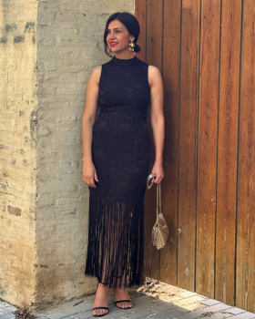 Vestido FLECOS Negro