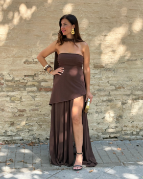 Vestido MACALU Marrón
