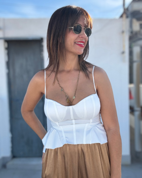 Top CORSET Blanco