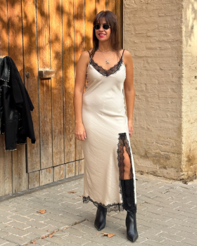 Vestido LENCERO Blanco Roto