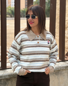 Jersey POLO Rayas Lana