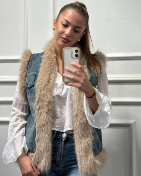 Chaleco DENIM Pelo