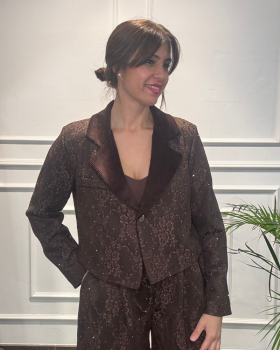 Blazer CROPPED Encaje