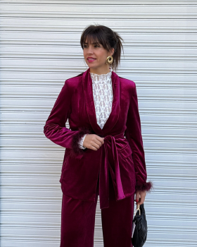 Blazer TERCIOPELO Plumas