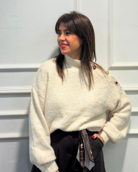 Jersey BOTONES Beige