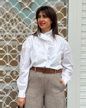 Blusa VOLANTES Blanca