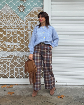 Pantalón CUADROS Cinturón