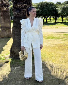 Traje JACQUARD Blanco Roto