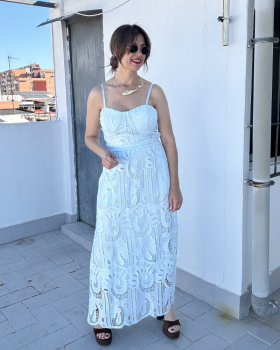 Conjunto AURA Encaje Celeste