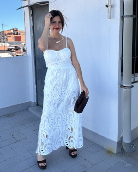 Conjunto AURA Encaje Blanco