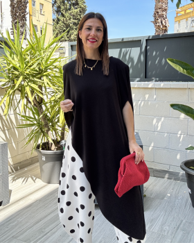 Top ASIMETRICO Negro