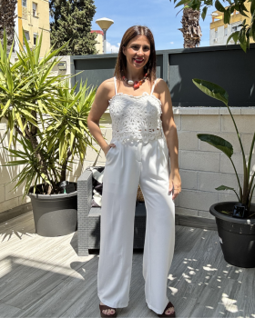 Conjunto CROCHET Blanco