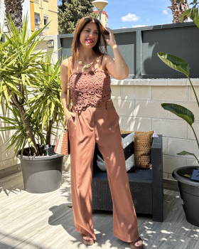 Conjunto CROCHET Marrón
