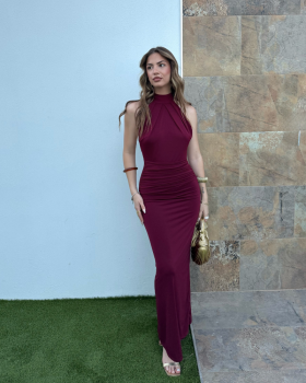 Vestido MEIPY Burdeos
