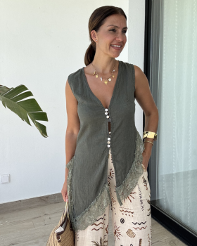 Blusa Asimétrica Lino